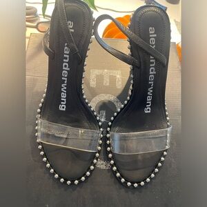 Alexander wang heels worn and have some damage shown in pics